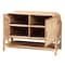 Bali & Pari Gitano Bohemian Natural Rattan 2-Door Storage Cabinet 244-13708-ZORO - alternate 4